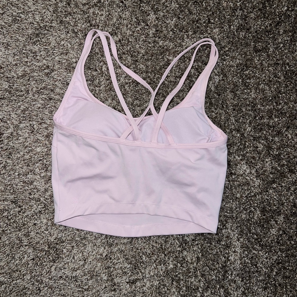 Light pink workout top